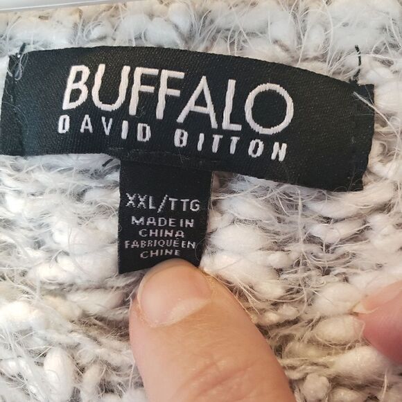 BUFFALO DAVID BITTON Scoopneck Fuzzy Sweater - Picture 5 of 8